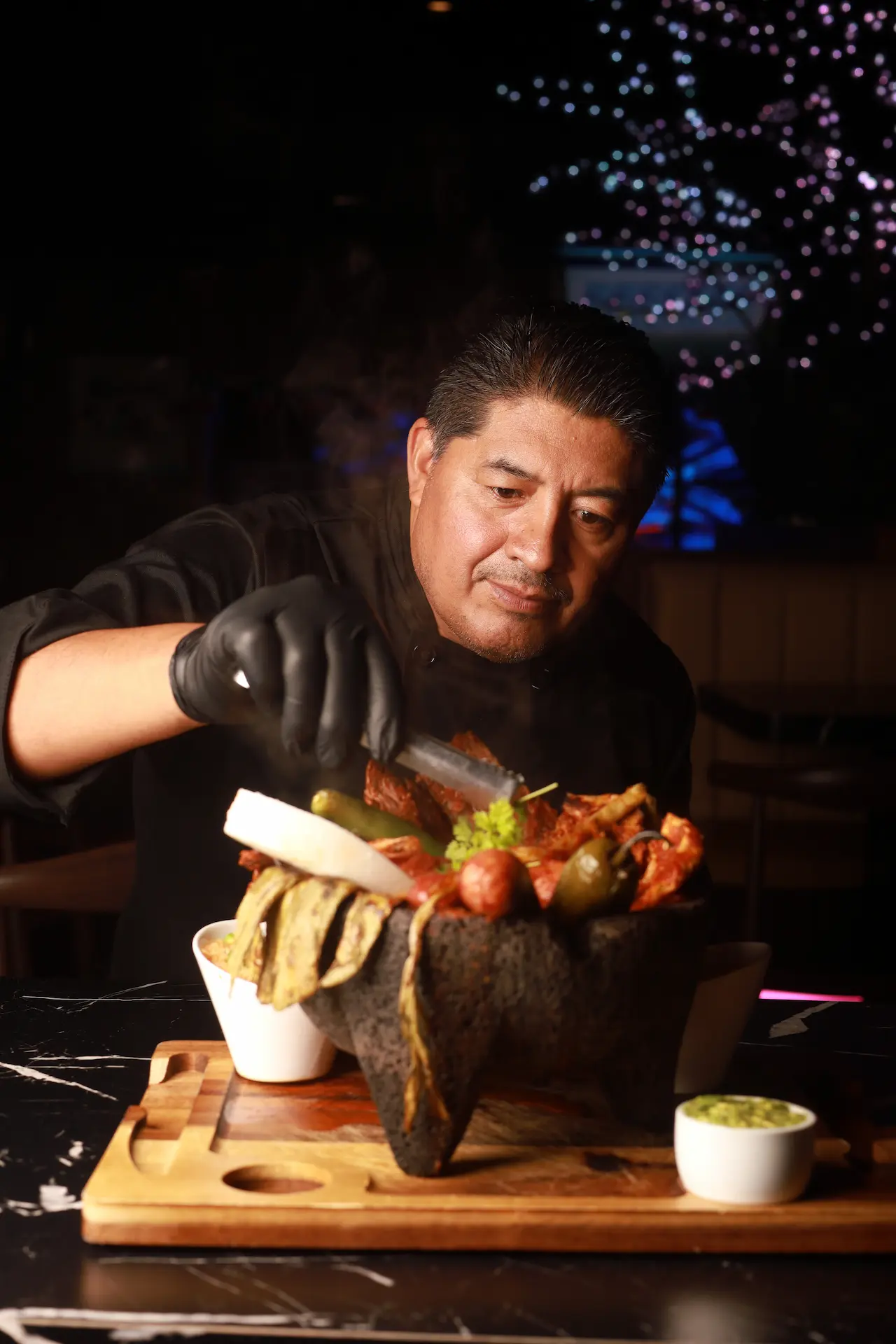 Chef Marco Ibáñez at work